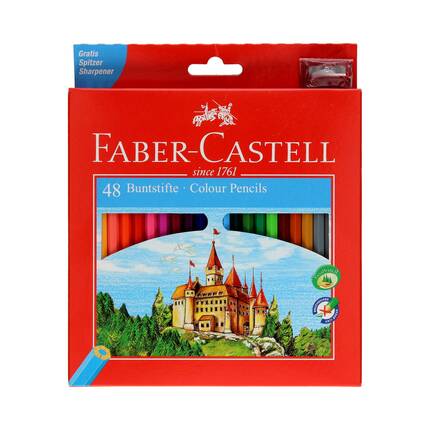Kredki ołówkowe 48kol zamek Faber Castell 120148 FC5550 01