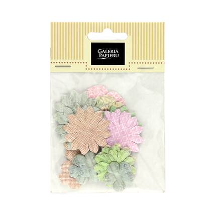 Kwiaty papierowe Płatki mix pastelowy (24) AG4034 01
