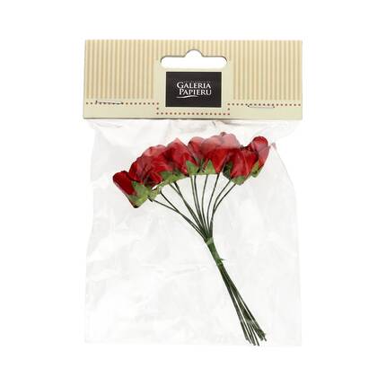 Kwiaty papierowe bukiecik tulipany czerwone (10) AG4021 01