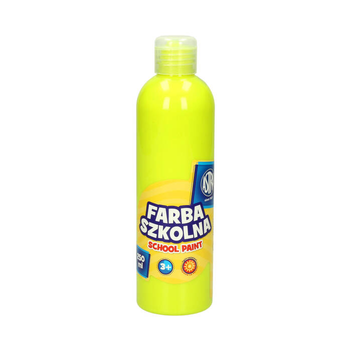 Farba szkolna fluo cytrynowa 250ml Astra VK7334 01