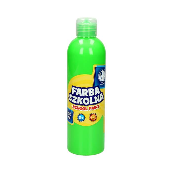 Farba szkolna fluo zielona 250ml Astra VK7342 01