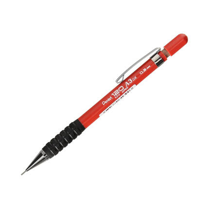 Ołówek automatyczny 0.3mm czerwony Pentel A313 PN1058 01