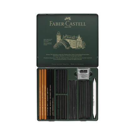 Zestaw węgli artystycznych 24szt. Pitt Charcoal Faber Castell FC112978 FC1473 02