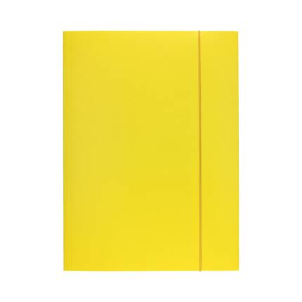 Teczka gumka A4 żółta lakierowana Interdruk IR6118 01