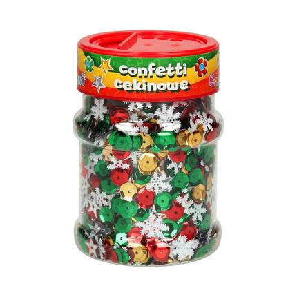 Confetti cekinowe kółka 100g mix świąteczny Astra 335116004 VK0083 01