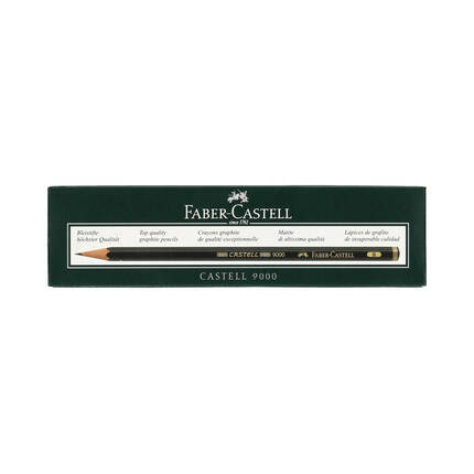 Ołówek techniczny B Castell 9000 Faber Castell - opak. 12 szt. FC1451 01