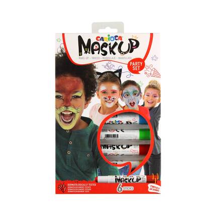 Kredki do malowania twarzy 6kol Mask Up Carioca KA6020 01
