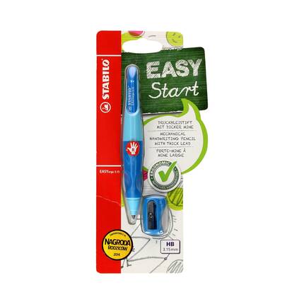 Ołówek automatyczny 3.15mm HB dla praworęcznych niebieski Easy Start Stabilo SH6365 01