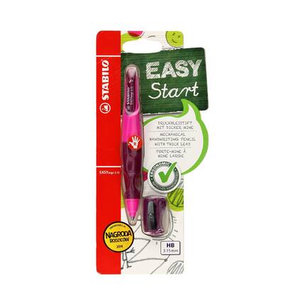 Ołówek automatyczny 3.15mm HB dla praworęcznych różowy Easy Start Stabilo SH6397 01