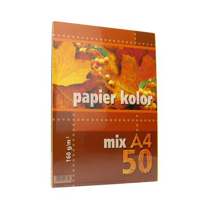 Papier ksero A4 160g mix Kreska (50) KR2009 01