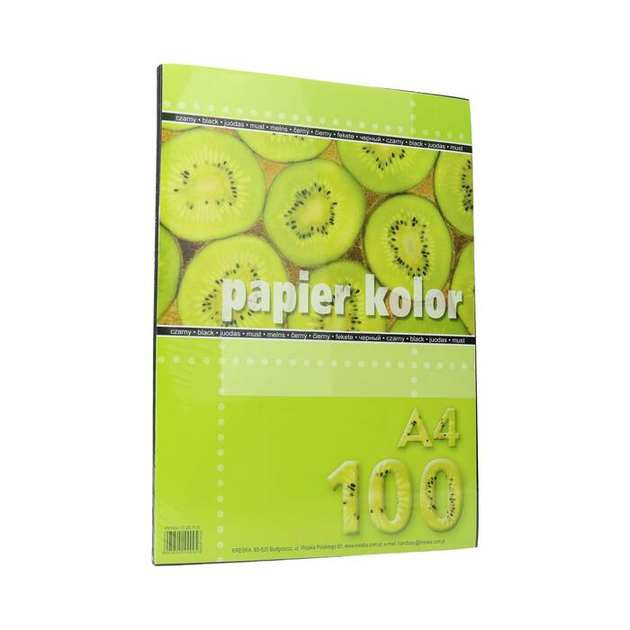 Papier ksero A4 80g czarny Kreska (100) KR2021 01