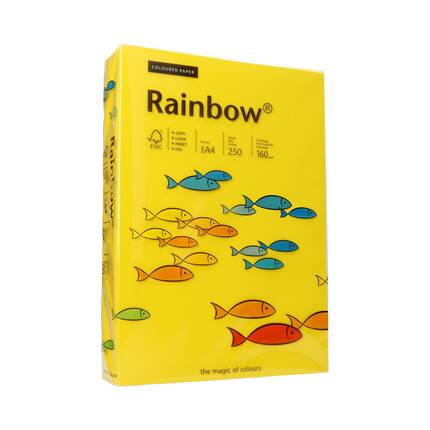 Papier ksero A4 160g ciemnożółty Rainbow 18 PI1085 01