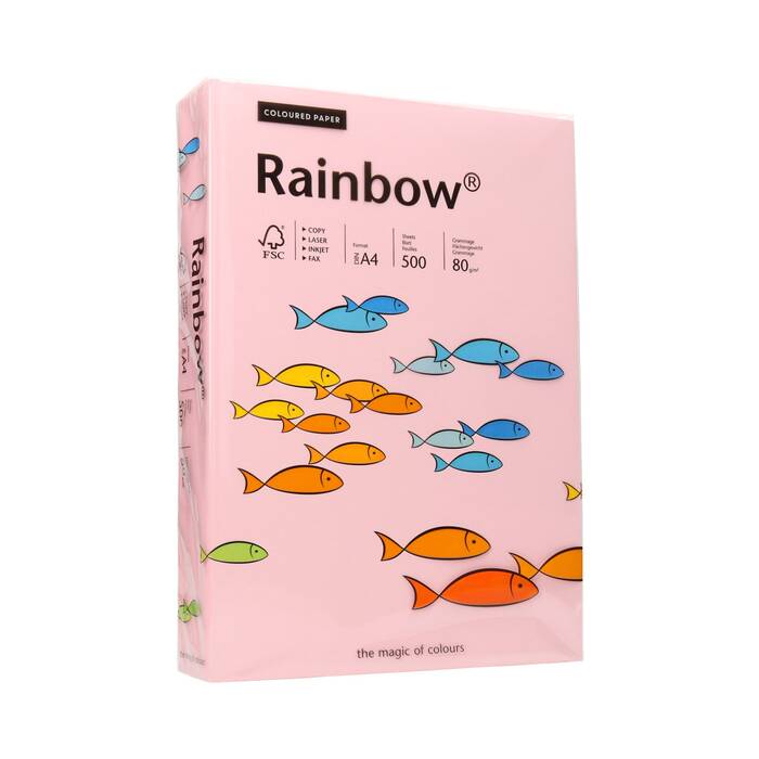 Papier ksero A4 80g jasnoróżowy Rainbow 54 PI1019 01