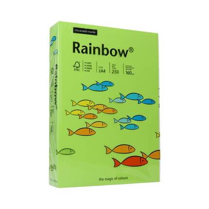 Papier ksero A4 160g jasnozielony Rainbow 74 PI1089 01