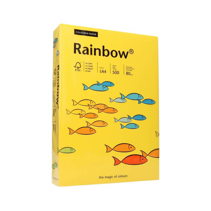 Papier ksero A4 80g ciemnożółty Rainbow 18 PI1012 01