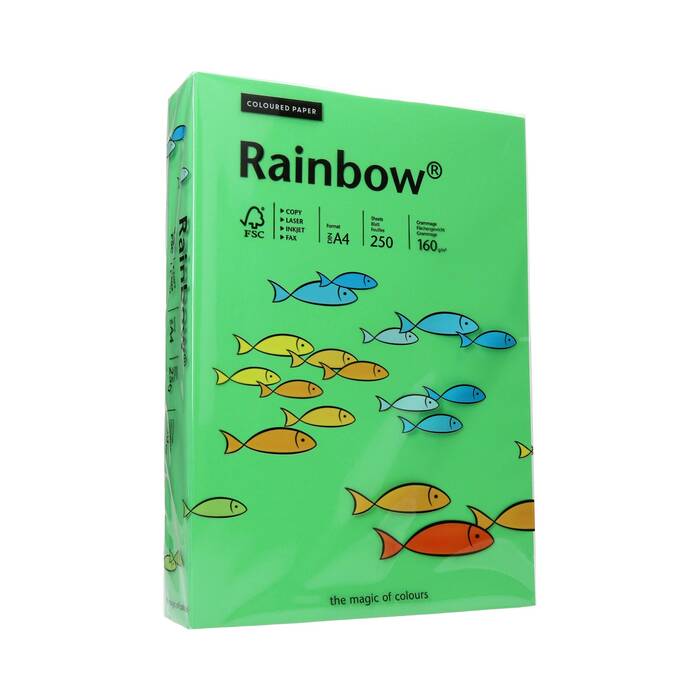 Papier ksero A4 160g ciemnozielony Rainbow 78 PI1090 01