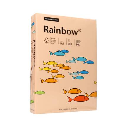 Papier ksero A4 80g łososiowy Rainbow 40 PI1017 01