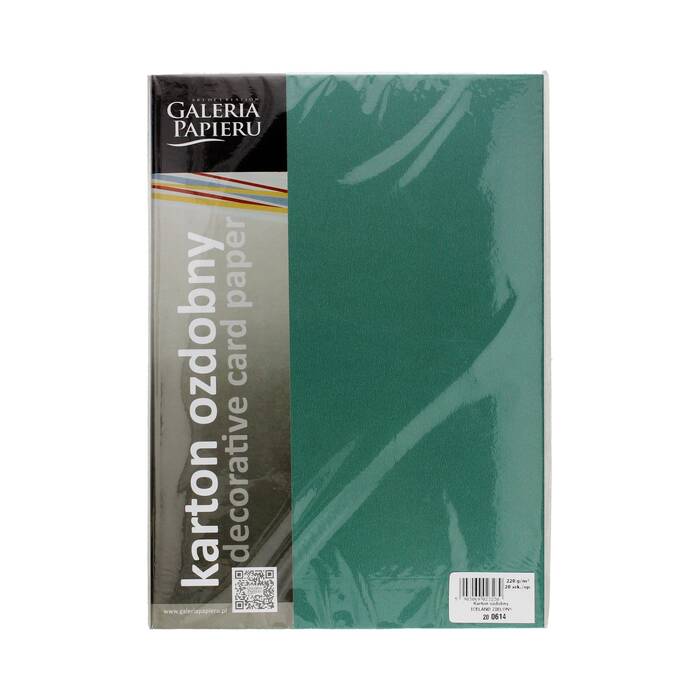 Karton wizytówkowy A4 220g zielony Iceland (20) AG7890 02