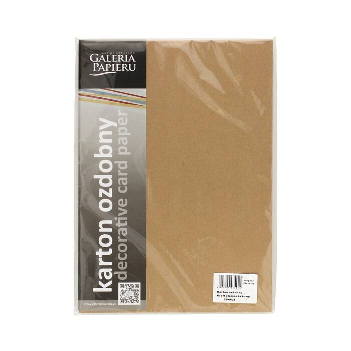 Karton wizytówkowy A4 230g Kraft ciembeżowy (20) AG6839 01