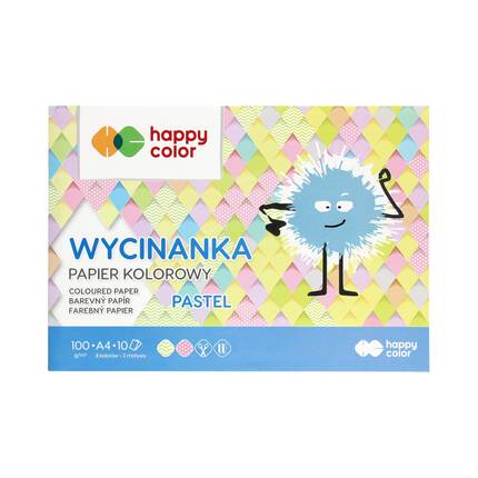 Wycinanka A4/10 pastel 100g Happy Color ST7463 01