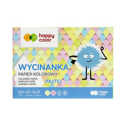 Wycinanka A5/10 pastel 100g Happy Color ST7464 01