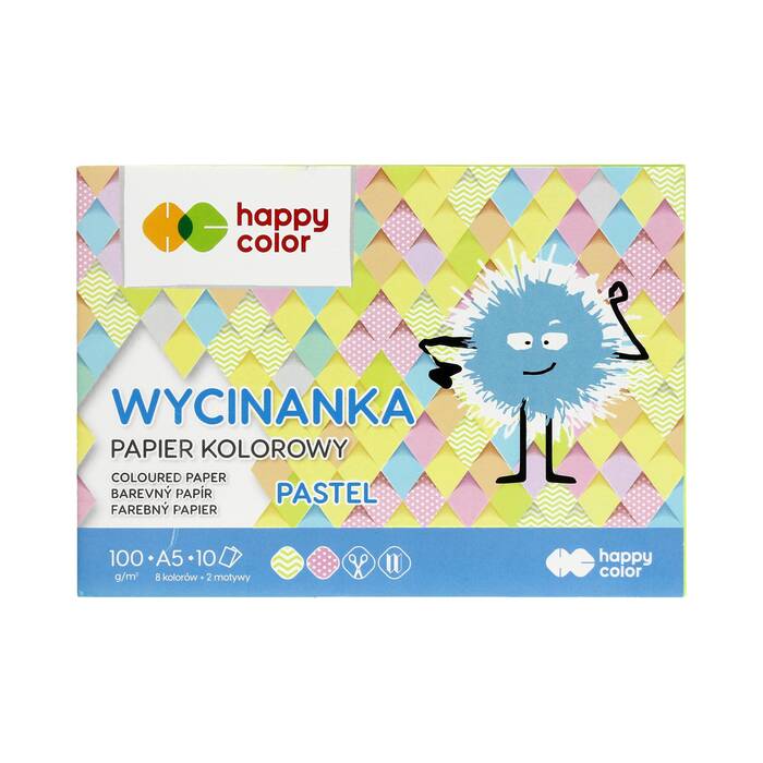 Wycinanka A5/10 pastel 100g Happy Color ST7464 01