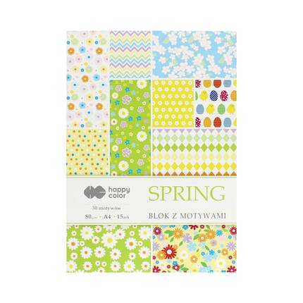 Blok z motywami A4/15 Spring Happy Color ST7352 01