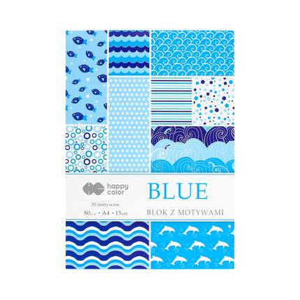 Blok z motywami A4/15 Blue Happy Color ST7681 01
