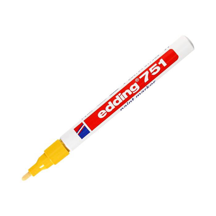 Marker olejowy 1.0-2.0mm żółty okrągły Edding 751 EG5096 02