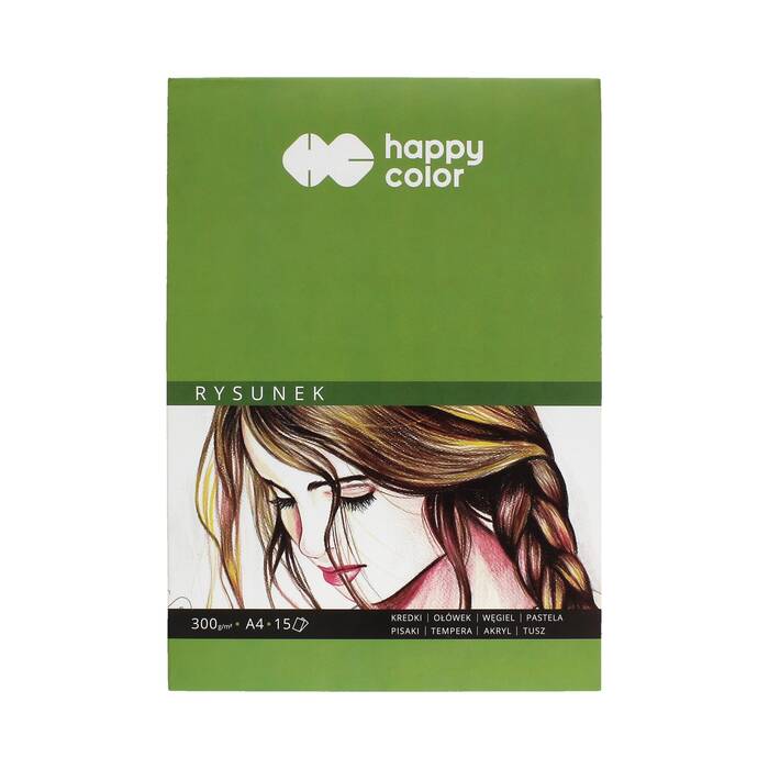 Blok rysunkowy A4/15 300g Happy Color ST6120 01