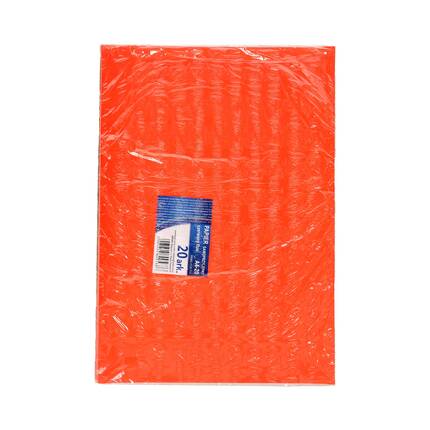 Papier samoprzylepny A4 fluo czerwony (20) Kreska KR2007 01