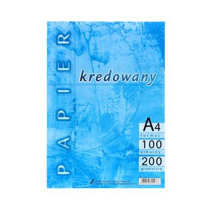 Papier kredowy A4 200g Kreska (100) KR2024 01