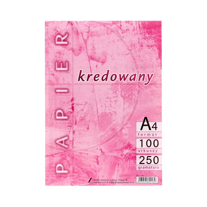 Papier kredowy A4 250g Kreska (100) KR2023 01