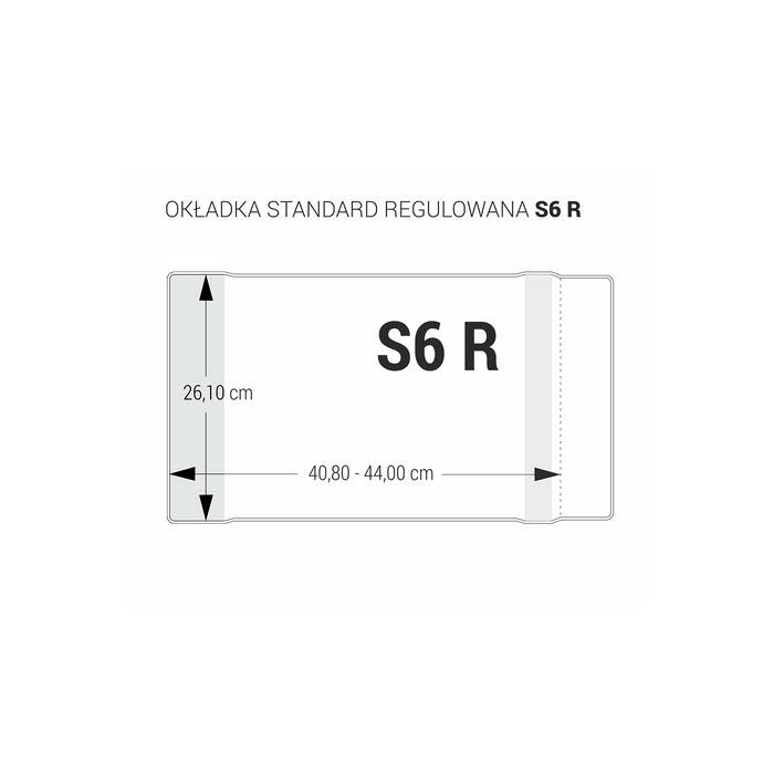 Okładka podręcznikowa S6 regulowana OZB-52 (25) bezbarwna BF6573 02