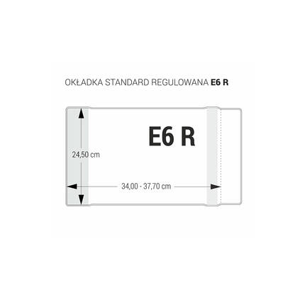 Okładka podręcznikowa E6 regulowana OZB-47 (25) bezbarwna BF7567 02