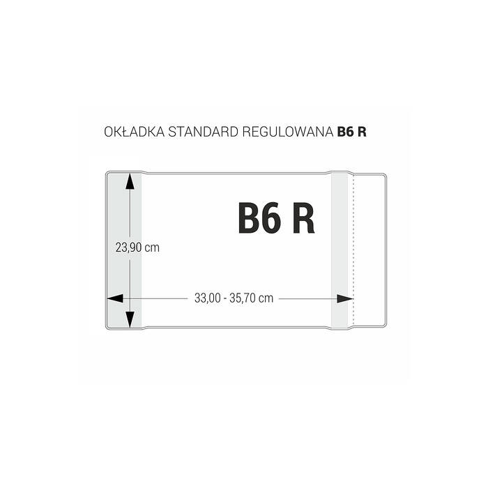 Okładka podręcznikowa B6 regulowana OZB-42 (25) bezbarwna BF7564 02