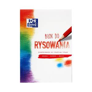 Blok rysunkowy A4/20 biały 120g Oxford 400093195 TP1204 01