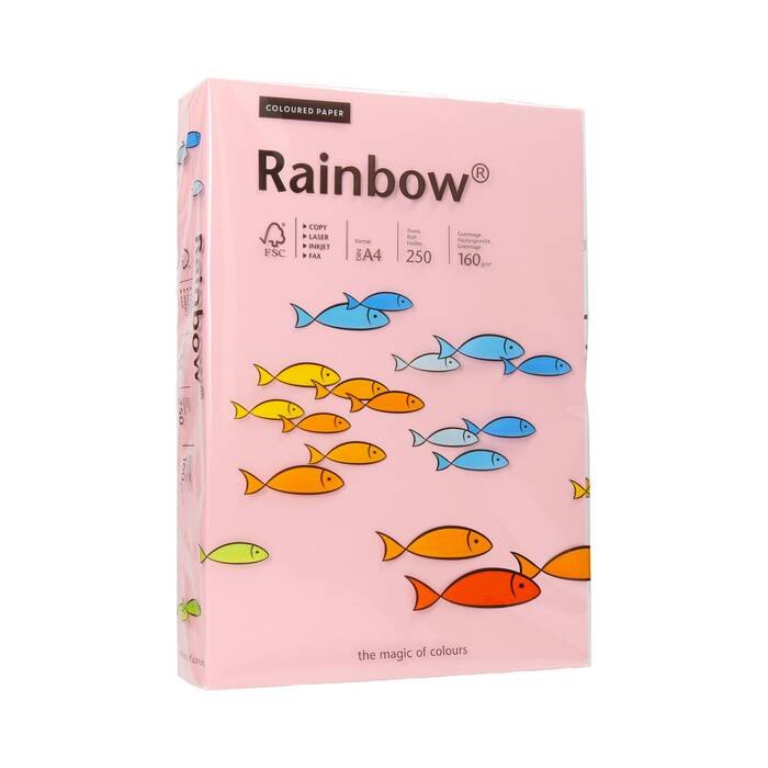 Papier ksero A4 160g jasnoróżowy Rainbow 54 PI1074 01