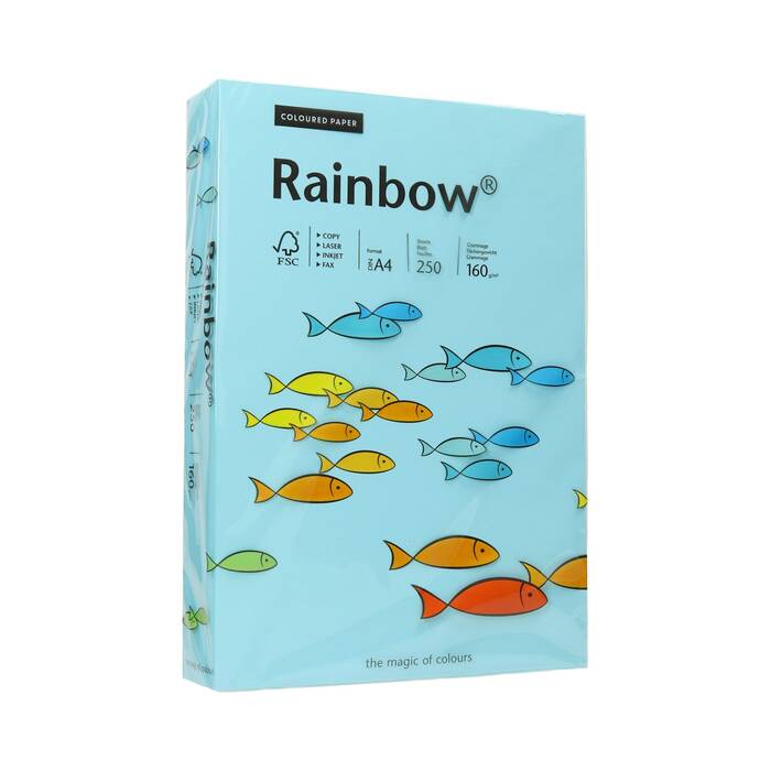 Papier ksero A4 160g morski Rainbow 84 PI1081 01