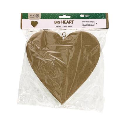 Kształty papier mache Big Heart 19x2.5 HappyColor ST7691 01