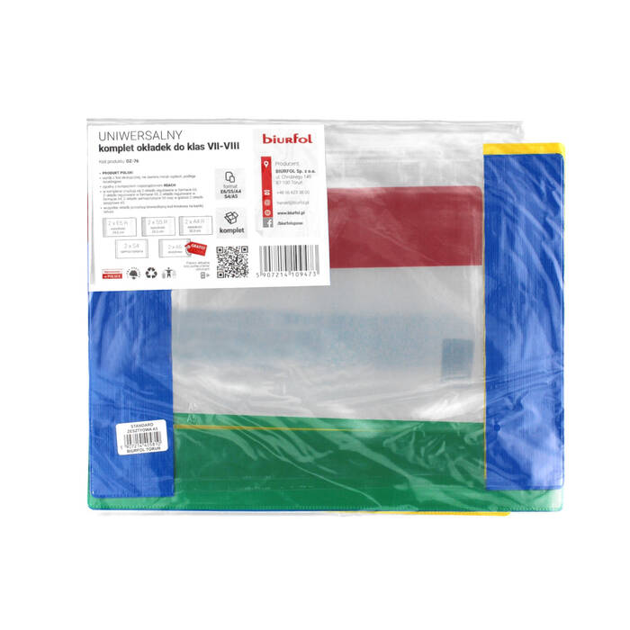 Okładki uniwersalne - klasa VII-VIII OZ-76 BF7038 01