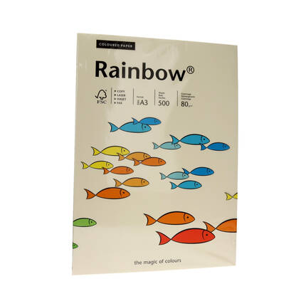 Papier ksero A3 80g kremowy Rainbow 03 PI1031 01