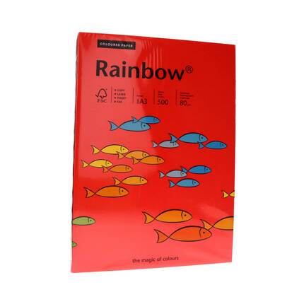 Papier ksero A3 80g ciemnoczerwony Rainbow 28 PI1035 01