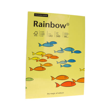 Papier ksero A3 80g słonecznożólty Rainbow 14 PI1041 01