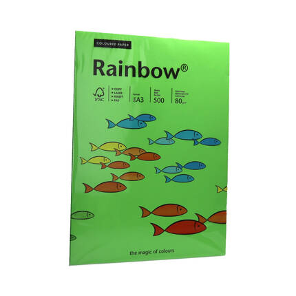 Papier ksero A3 80g zielony Rainbow 76 PI1059 01