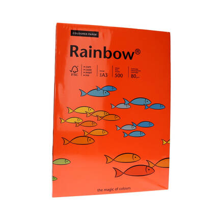 Papier ksero A3 80g ciemnopomarańczowy Rainbow 26 PI1058 01