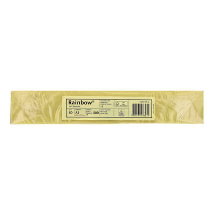 Papier ksero A3 80g jasnożółty Rainbow 12 PI1034 02