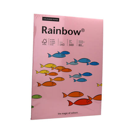 Papier ksero A3 80g jasnoróżowy Rainbow 54 PI1032 01