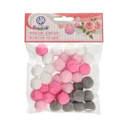 Pompon 20mm Różany ogród Astra 335121024 AZ0527 01