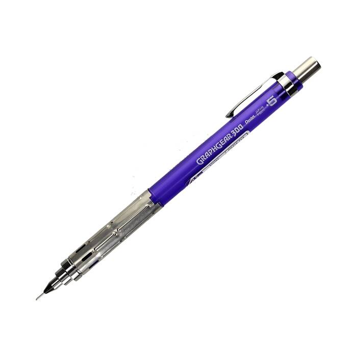 Ołówek automatyczny 0.5mm fioletowy Graphgear 300 Pentel PN6666 01